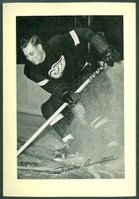 Mud Bruneteau 1934-43 Group 1 Beehive 34 NHL Hockey Photo NMM Detroit Red Wings