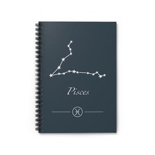 PISCES Zodiac Birthday Gift Writing Journal Diary Notebook Birthday Gift