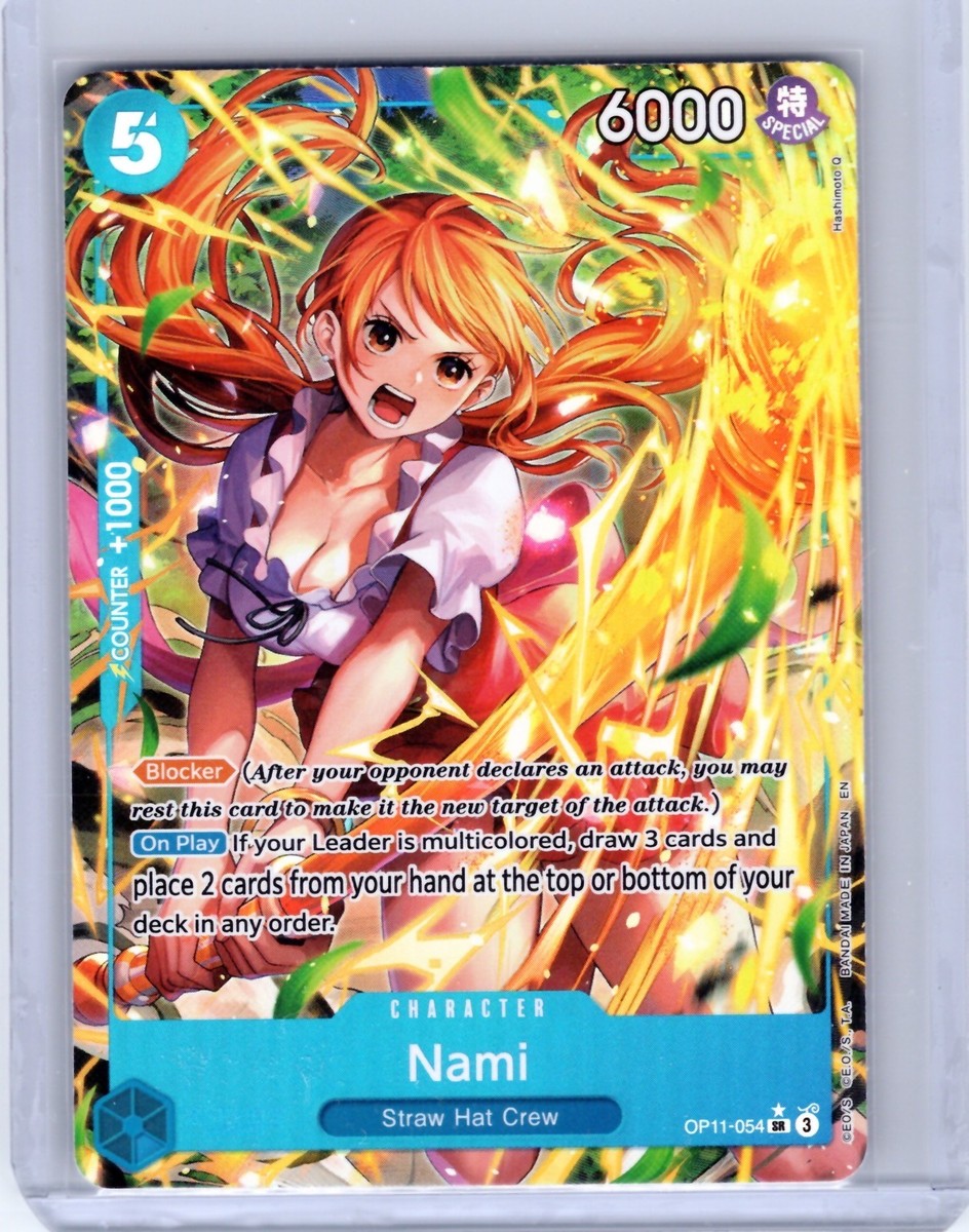 One Piece Nami OP11-054 Alt Art SR Fist Of Divine Speed NM/M