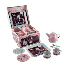 Floss  Rock 41P3652 Enchanted Musical Tin Tea Set in House Case