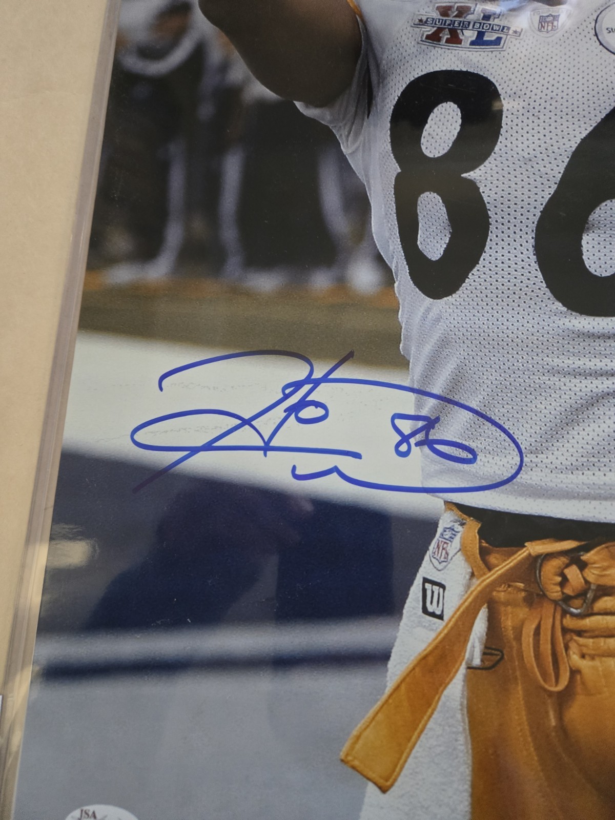 Hines Ward Autographed Signed 16x20 Photograph Jsa Certificate 