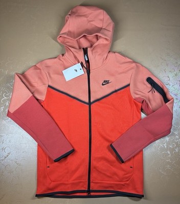Nike Tech Fleece Windrunner Hoodie Zip SIZE SMALL Red Clay Madder Root NEW $130