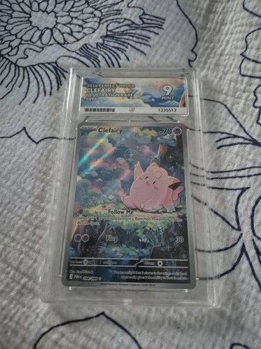 ✨ Clefairy - Illustration Rare - 094/088 - Graded ACE 9 - Perfect Order