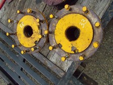Massey Harris 33 Tractor Mh Axle Hubs Hub &* Square Bolts 9 Bolt Press Steel Rim