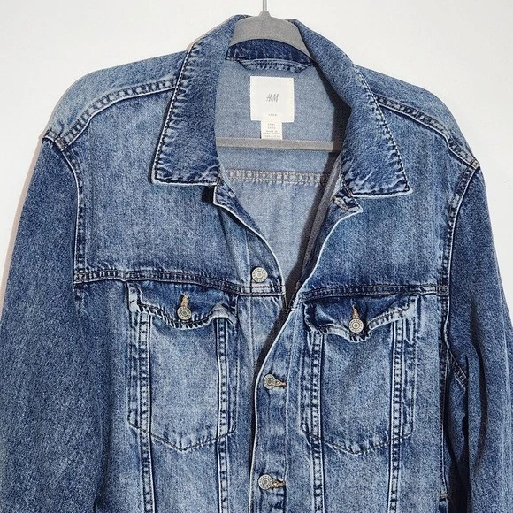 Chaqueta vaquera clásica para hombre H&M talla XL Foto 4 de 4