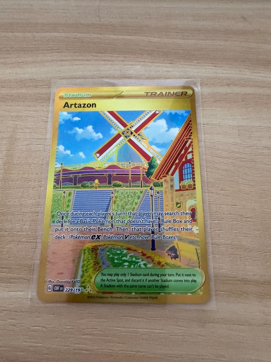 artazon card pokemon 185/190 Mirror / that player shuffles their deck Holofoil Play Pokemon Artazon (171/193