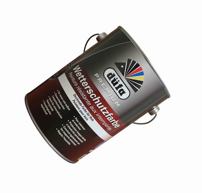 Düfa Premium Wetterschutzfarbe 2,5 L Holzfarbe Deckfarbe Holz-Fassadenfarbe