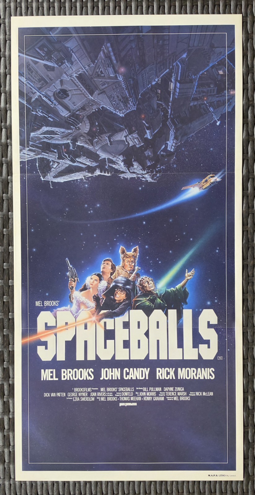 Spaceballs 1987 Original Australian Daybill Movie Poster Mel Brooks John Candy image 2