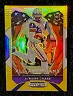 🔥 2021 Panini Prizm Draft Picks Jamarr Chase Rookie Gold Prizm #185 #/d 8/10 🪙