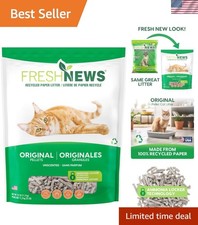 Recycled Paper Pellet Cat Litter, 25 Pound, Non-Clumping, Unscented,