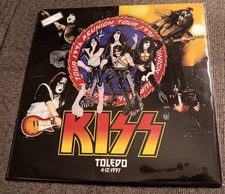 KISS Live Import Vinyl 'REUNION TOUR TOLEDO' 2 Lps BROWN Vinyl 1997