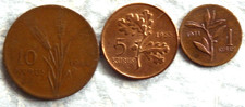 Türkei; 1-, 5- + 10- Kurus- KM v. 1964, 1965 + 1971; Bro: 7,43 g; KM # ab 890.1