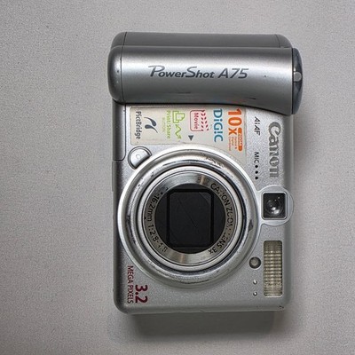 Canon PowerShot A75 Digital Camera 3.2MP 3x Zoom Vintage Y2K PARTS ONLY