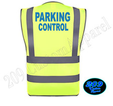 Professional Parking Control Hi-Vis Safety Vest Reflective ANSI Class 2