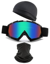 Dirt Bike ATV Goggles for Women Men Bike Motorcycle Goggles with Black Colorful