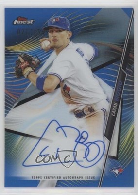 2020 Topps Finest Blue Refractor 21/150 Cavan Biggio #FA-CB Auto 1p5