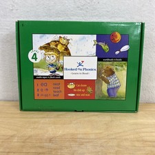 Hooked On Phonics Learn To Read Level 4 Audio Tapes Flash Cards Green Workbook