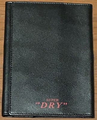 Asahi Super Dry Genuine Leather Book Cover Limited Promo with Manual very rare!!