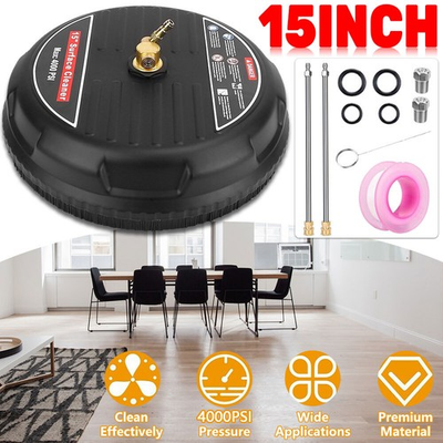 #ad #ad 15quot; Pressure Washer Surface Cleaner Power Washer Attachment with Extension Wands $41.98