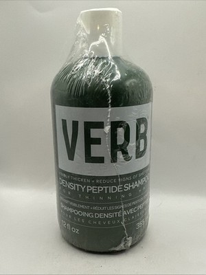 VERB Density Peptide Shampoo 12 fl oz - Thicken Hair & Reduce Shedding NEW Seald