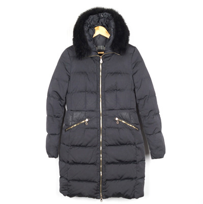 MASSIMO DUTTI Damen Jacke Größe S Grau Polyester Isoliert Daunen Full Zip