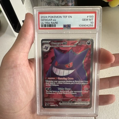 Pokemon 2024 TEF En-Temporal Forces Ultra Rare Gengar EX #193 PSA 10