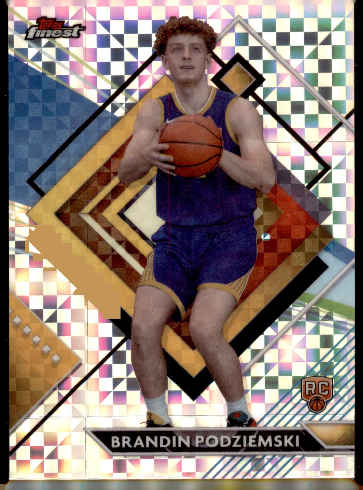 2023-24 Finest #285 Brandin Podziemski Checkerboard Refractors
