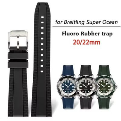 Rubber Watch Strap For Breitling Super Ocean Band  20mm 22mm Avenger Universal