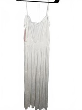 NWT Aqua Swim White Maxi Dress Size M