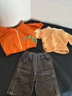 Vintage Cabbage Patch Kids/Doll Clothes 3 Pc Orange Windbreaker (655)