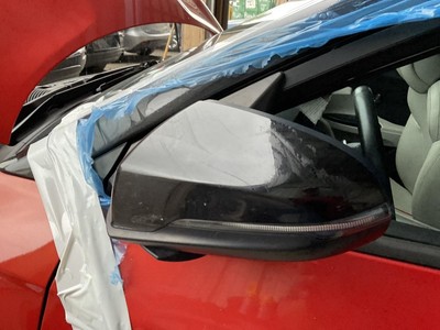 Driver Side View Mirror Power Heated Gloss Black Fits 19-20 VELOSTER 4818664