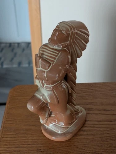 Frankoma Indian Chief dancing - Desert sand