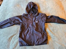 Quiksilver Boys Windbreaker Jacket Hood LS Zip Up Sz 5