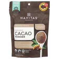 Navitas Cacao Powder Org 8 oz, No Color