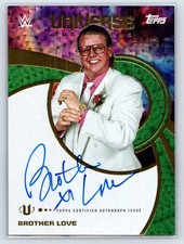 2025 Topps Universe WWE Brother Love Autograph Green /99