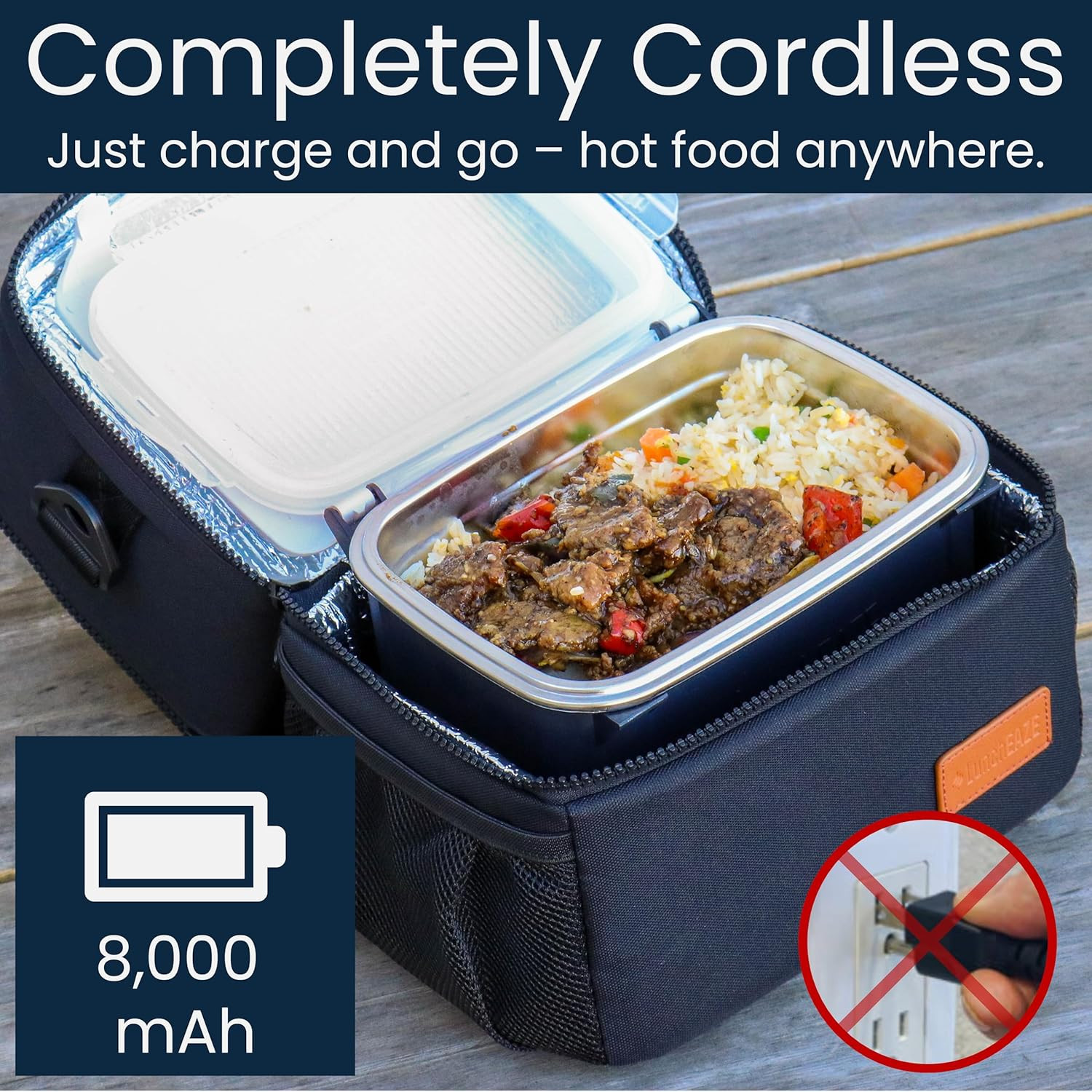 &ndash; Battery-powered, 4-cup Capacity, 220&deg;f Max, Au...