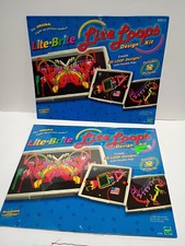 2 Hasbro Lite Brite Loops Kit Create 3D Designs Flexi Pegs Unused 2001 bright