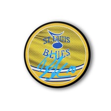 Brayden Schenn Autographed St. Louis Blues Reverse Retro Hockey Puck