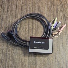 IOGEAR MiniView 2-Port DVI-D Audio And Mic USB External KVM Switch GCS932UB 