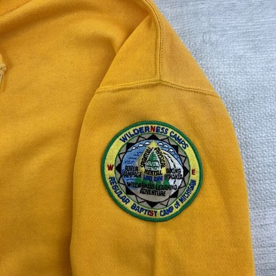 Vintage 70s Russell Athletic Sweatshirt Size XL Yellow Blank