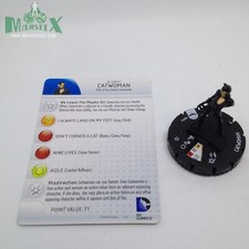 Heroclix Batman set Catwoman 007a Common figure w/card 