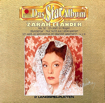 ZARAH LEANDER ''Das Star Album'' Doppel-LP 1980 Ariola 300 920 FOC-Cover