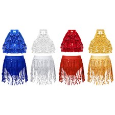 Kids Girls Vest And Skirts Samba Dress Performance Outfit Hip Hop Dancing Rumba