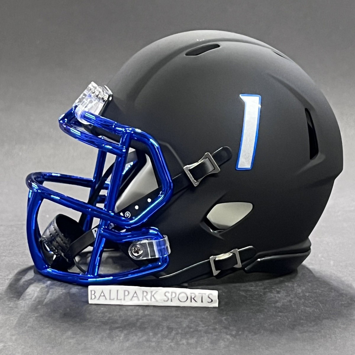 Boise State Broncos Speed Mini Helmet Riddell NCAA Matte Black