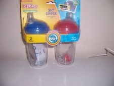 Nuby 360 sipper trainer cup sipeez 6 M new