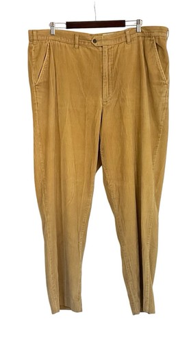 Elvidio Tucci wide-wale corduroy pants, men's size W33 (approx.) unclear Beige type Vintage Second Hand