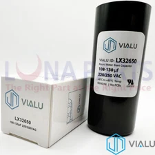 VIALU - 108-130 uf/MFD 220-250 VAC volts Round Start Capacitor 50/60 Hz