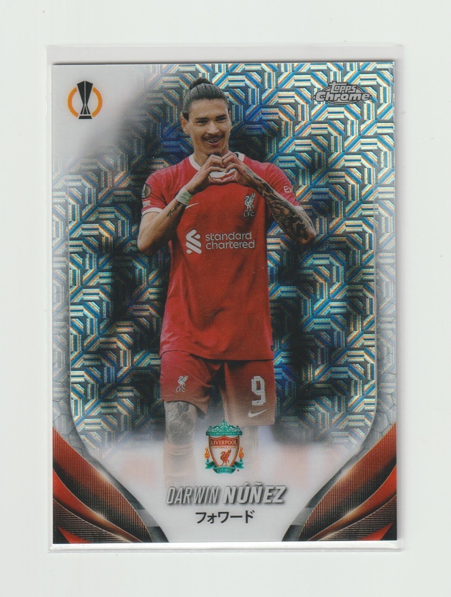 2023-24 Topps Chrome UEFA Darwin Nunez Auto Liverpool 直筆 2023-24 Topps Chrome UEFA Darwin Nunez Auto Liverpool 直筆