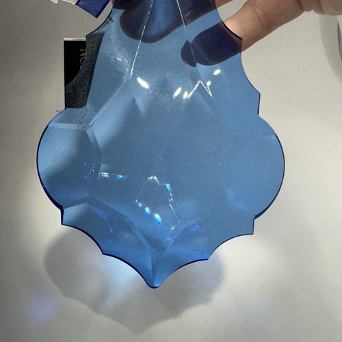 Lampadario a pendolo blu ornamento stella polare di Premier acrilico 6 pollici RARO - Foto 8 di 8