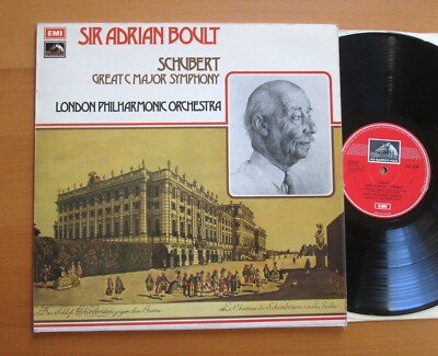 ASD 2856 ED1 Sir Adrian Boult Schubert Great C Major Symphony 1972 EXCELLENT EMI